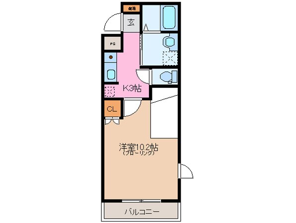 高茶屋駅 徒歩42分 1階の物件間取画像